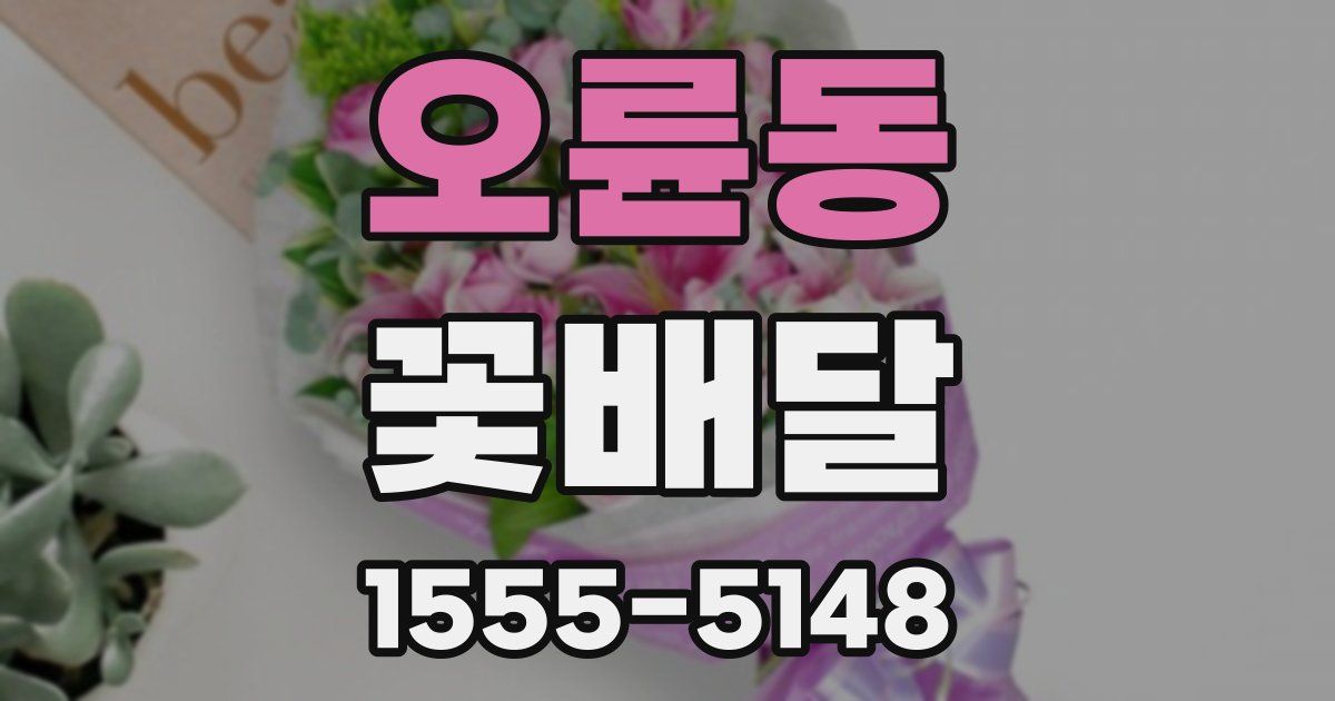 오륜동 꽃배달