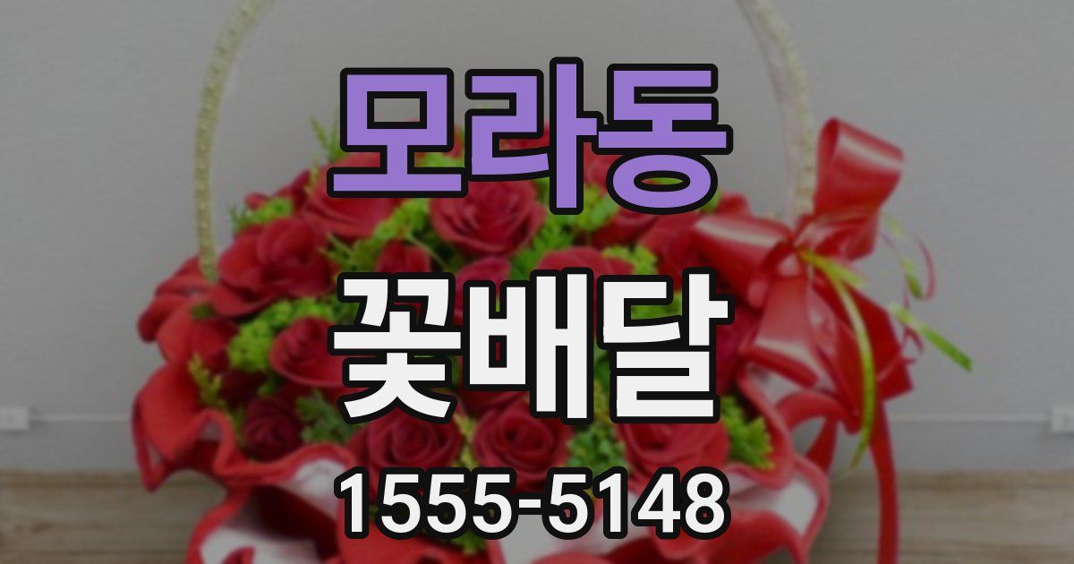 모라동 꽃배달