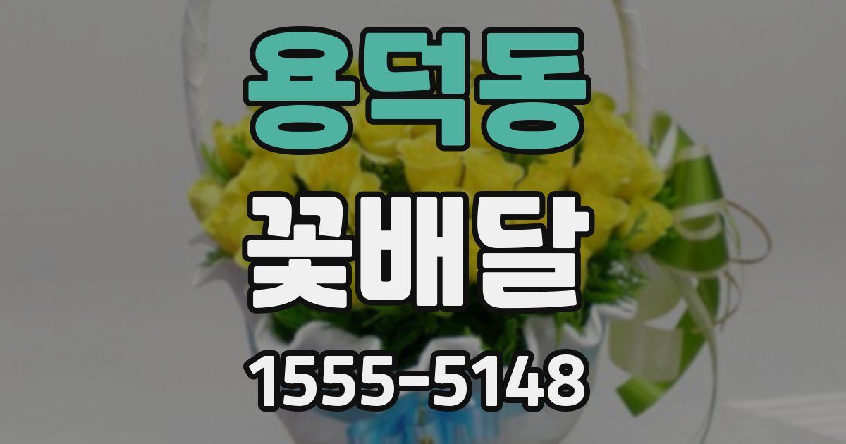 용덕동 꽃배달