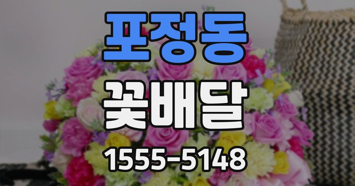 포정동 꽃배달