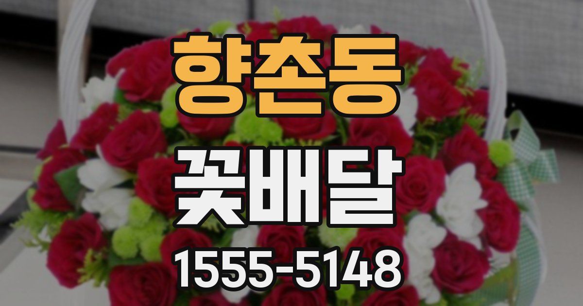 향촌동 꽃배달