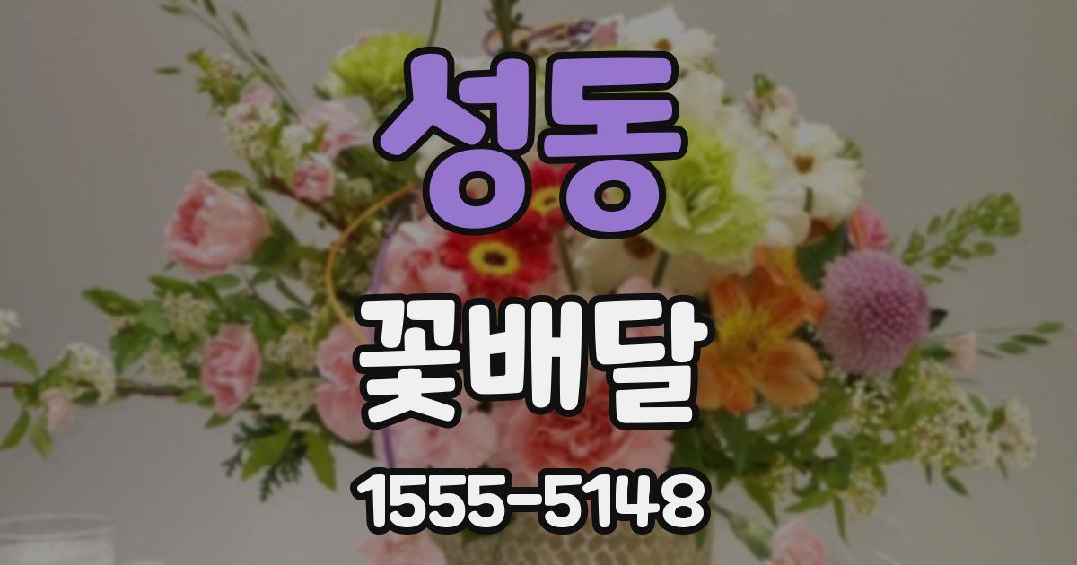 성동 꽃배달
