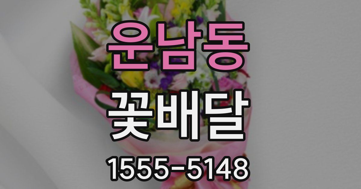 운남동 꽃배달