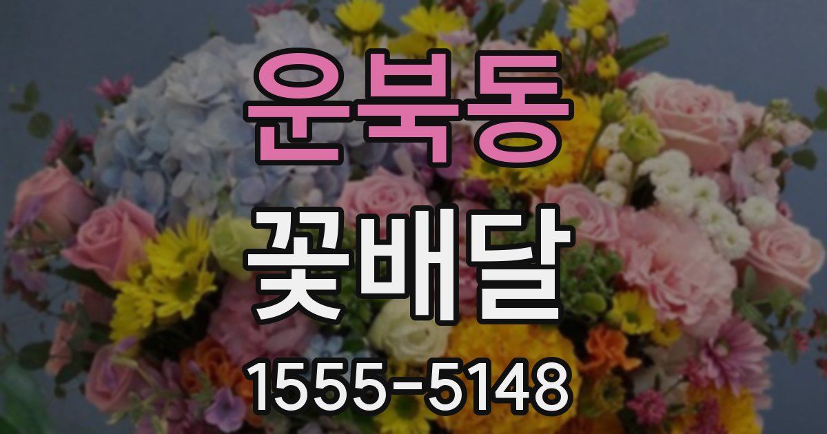 운북동 꽃배달