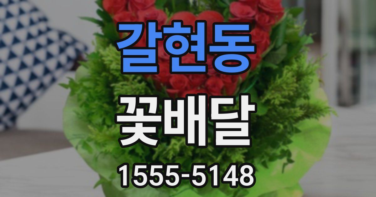 갈현동 꽃배달