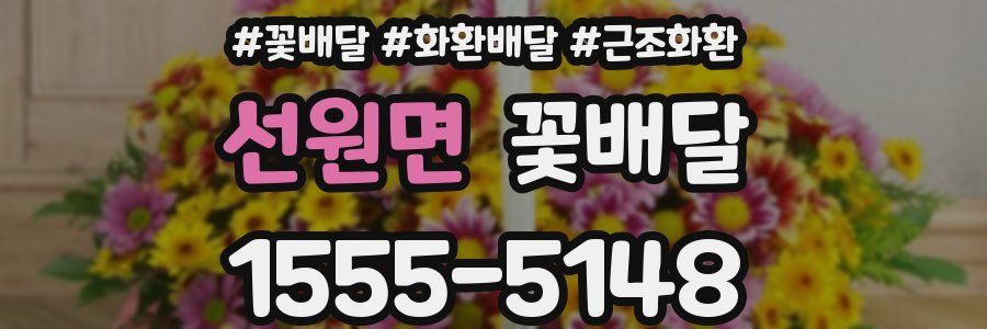 선원면 꽃배달