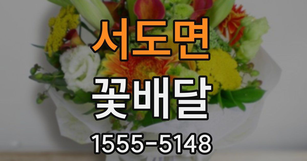 서도면 꽃배달