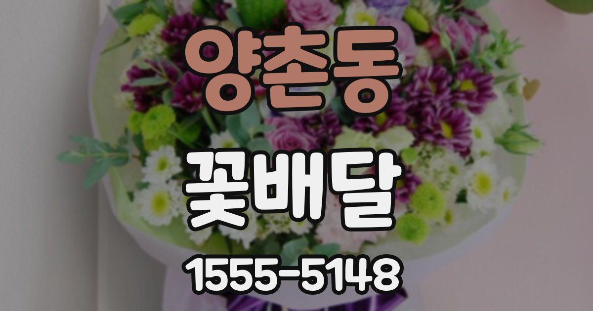 양촌동 꽃배달
