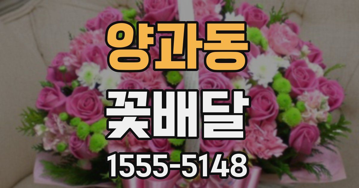 양과동 꽃배달