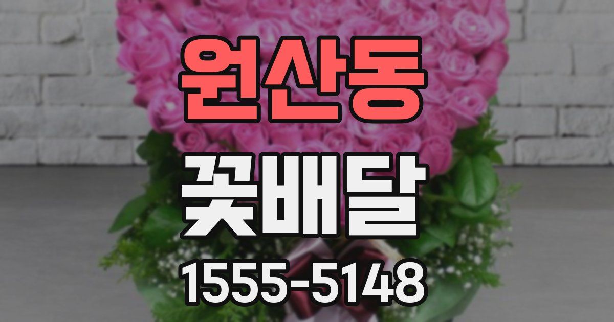 원산동 꽃배달
