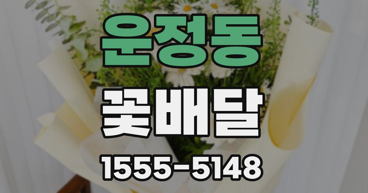 운정동 꽃배달