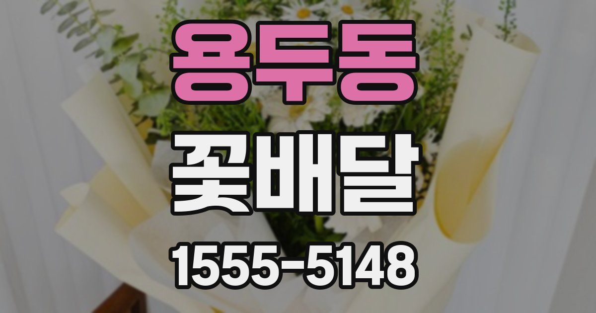 용두동 꽃배달