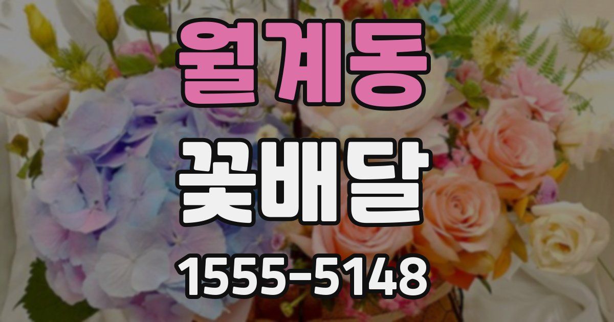 월계동 꽃배달
