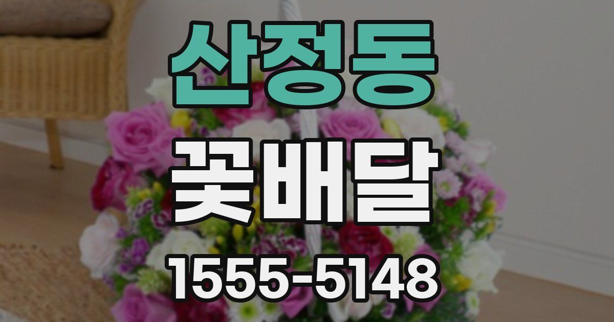 산정동 꽃배달