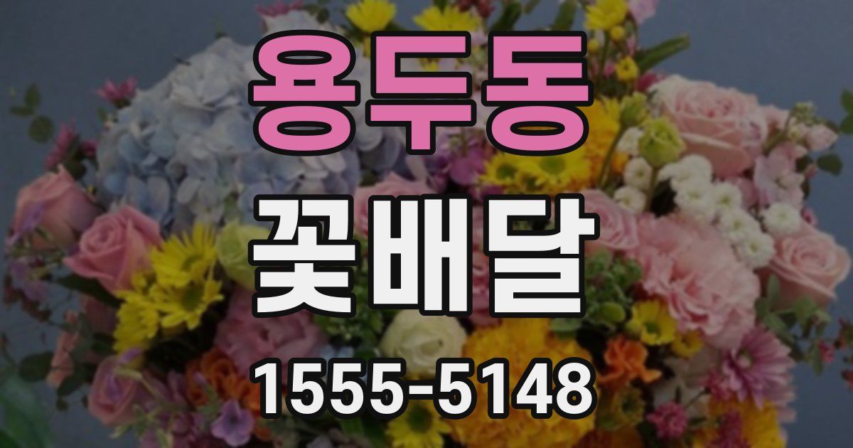 용두동 꽃배달