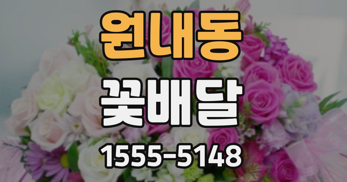 원내동 꽃배달