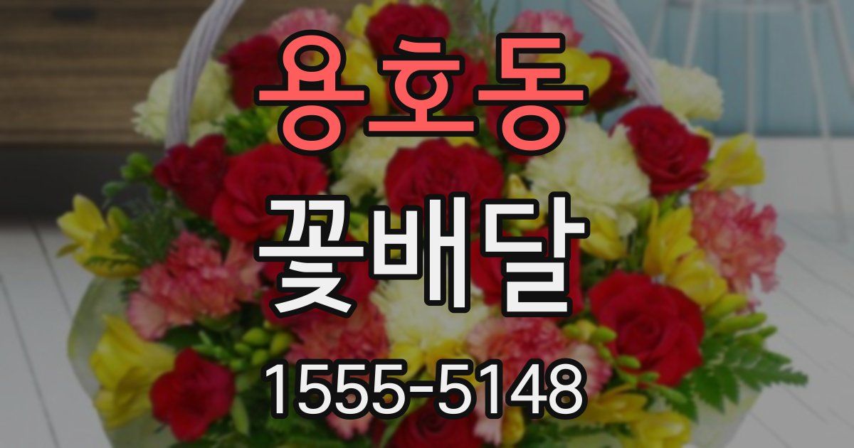 용호동 꽃배달