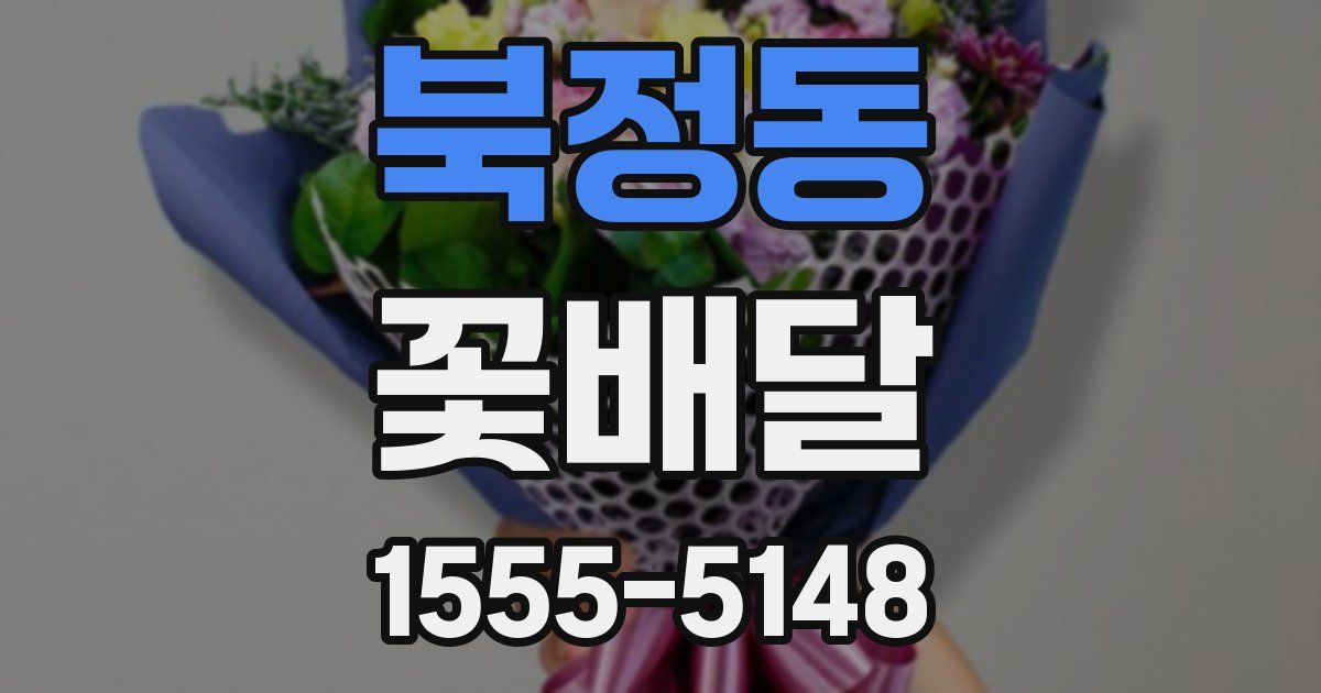 북정동 꽃배달