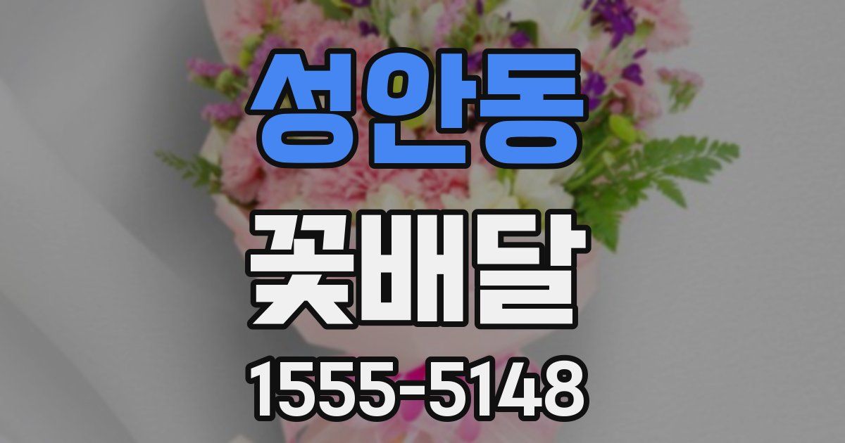성안동 꽃배달
