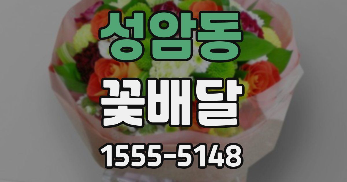 성암동 꽃배달