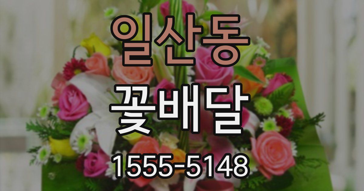 일산동 꽃배달