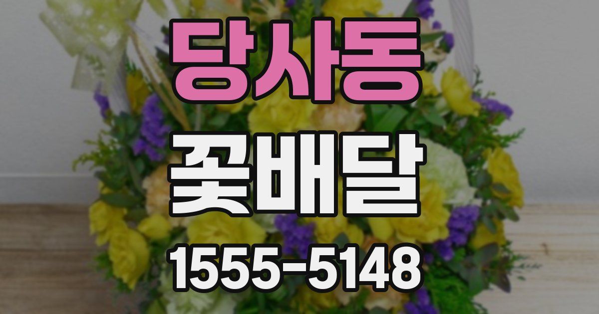 당사동 꽃배달