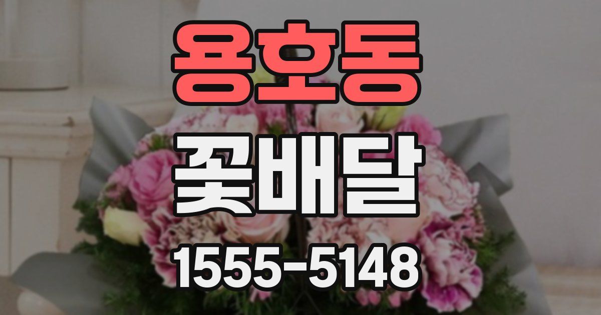 용호동 꽃배달