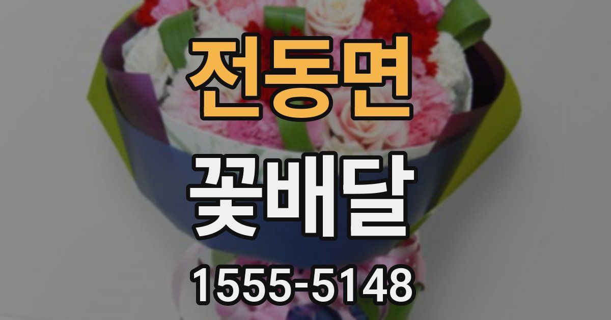 전동면 꽃배달