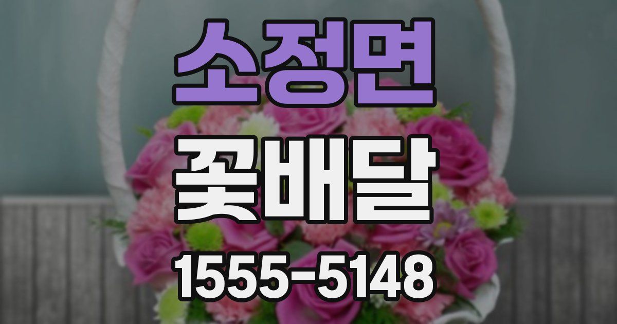 소정면 꽃배달