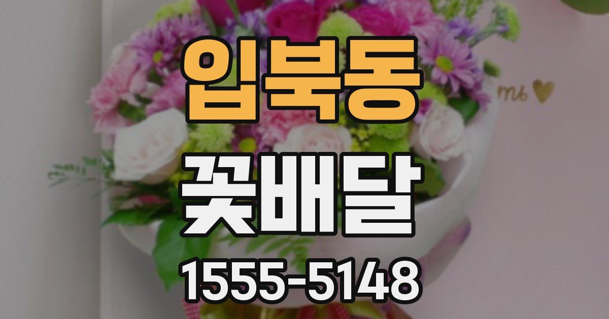 입북동 꽃배달