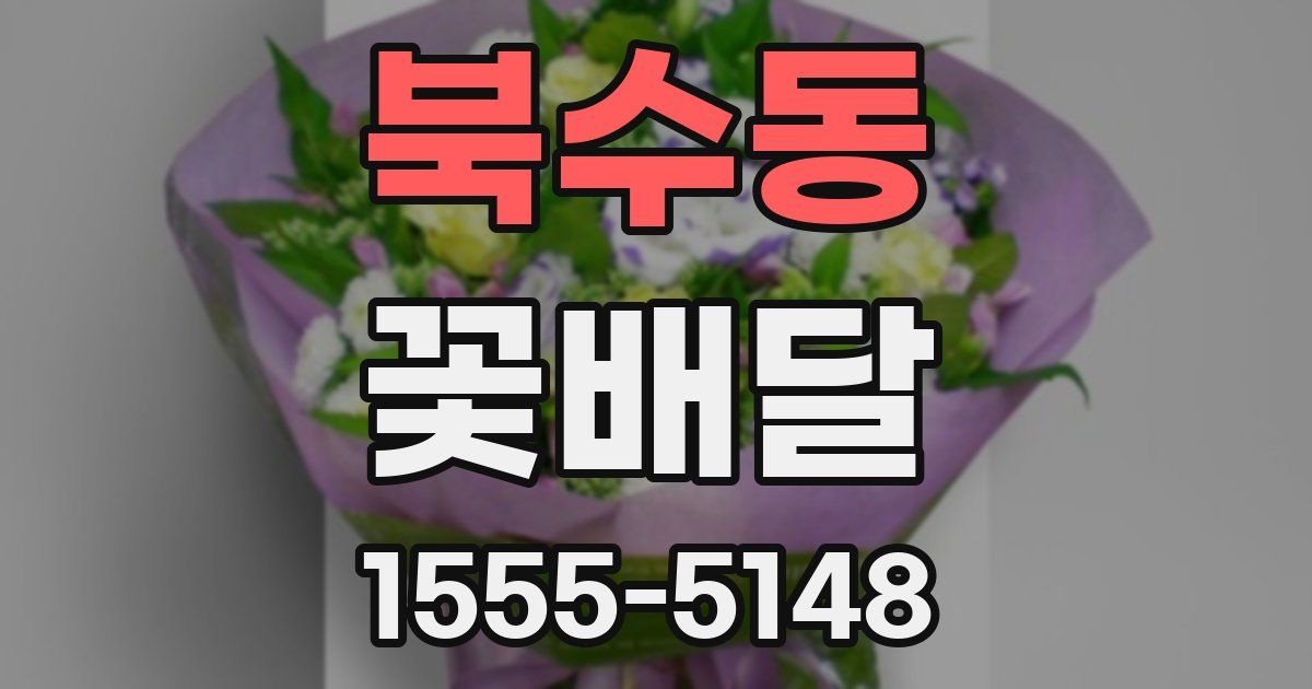 북수동 꽃배달