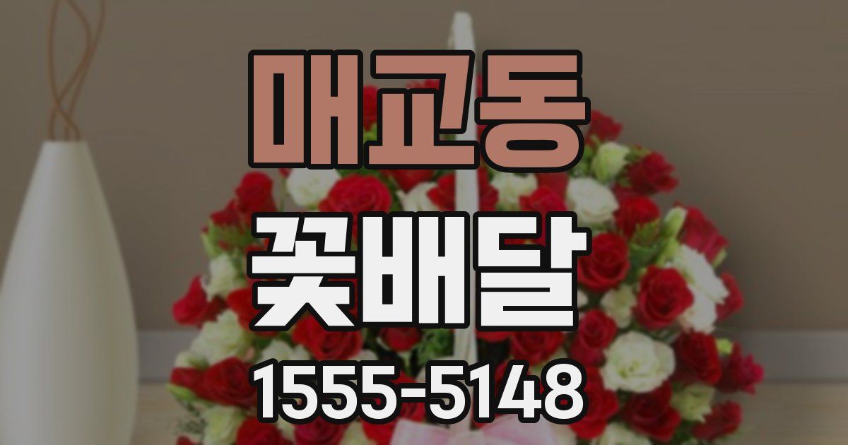 매교동 꽃배달