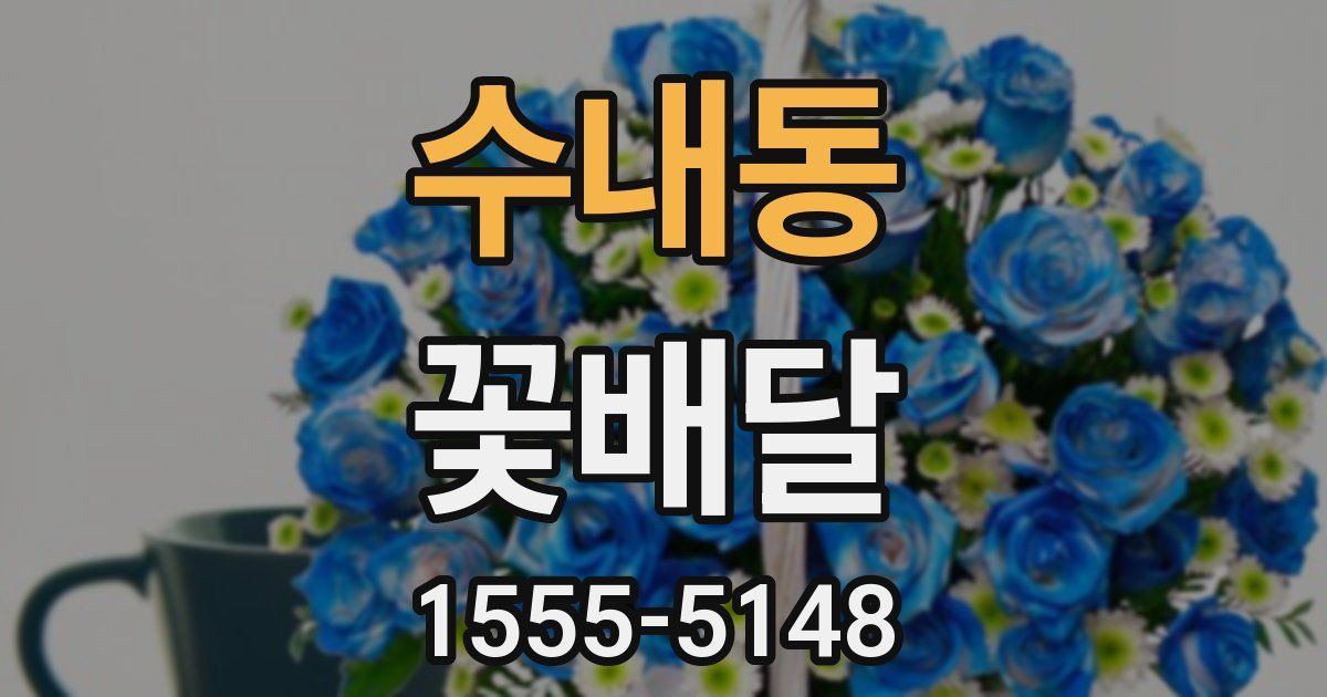 수내동 꽃배달