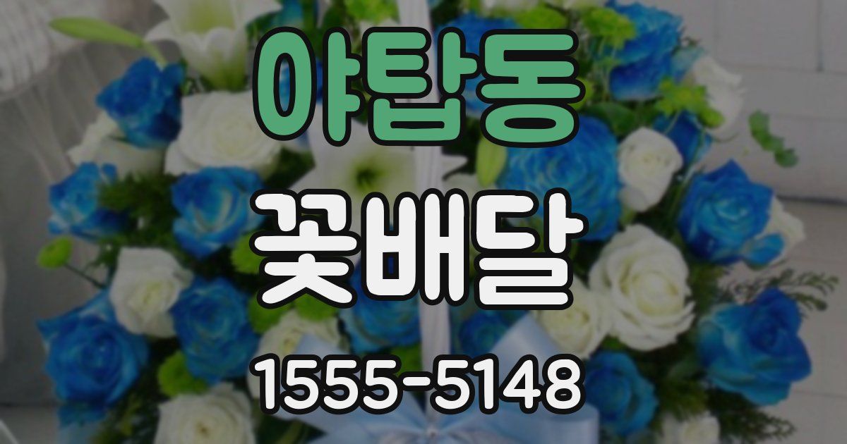 야탑동 꽃배달