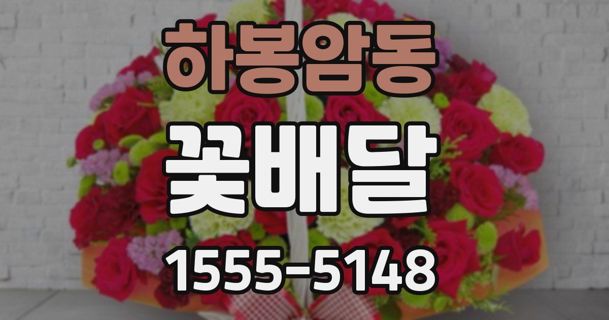 하봉암동 꽃배달