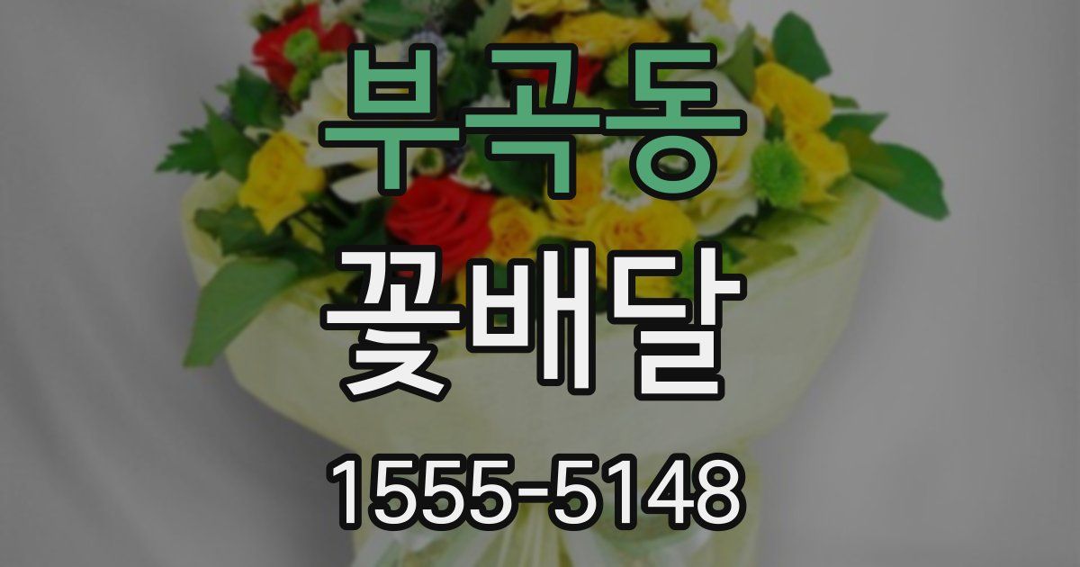 부곡동 꽃배달