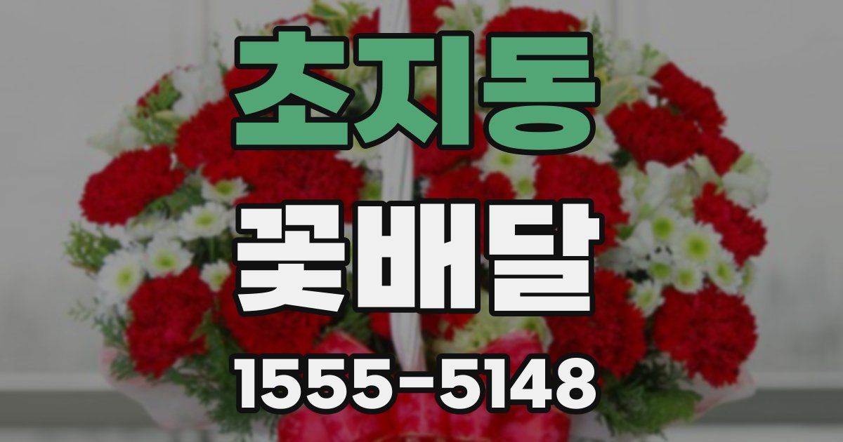 초지동 꽃배달