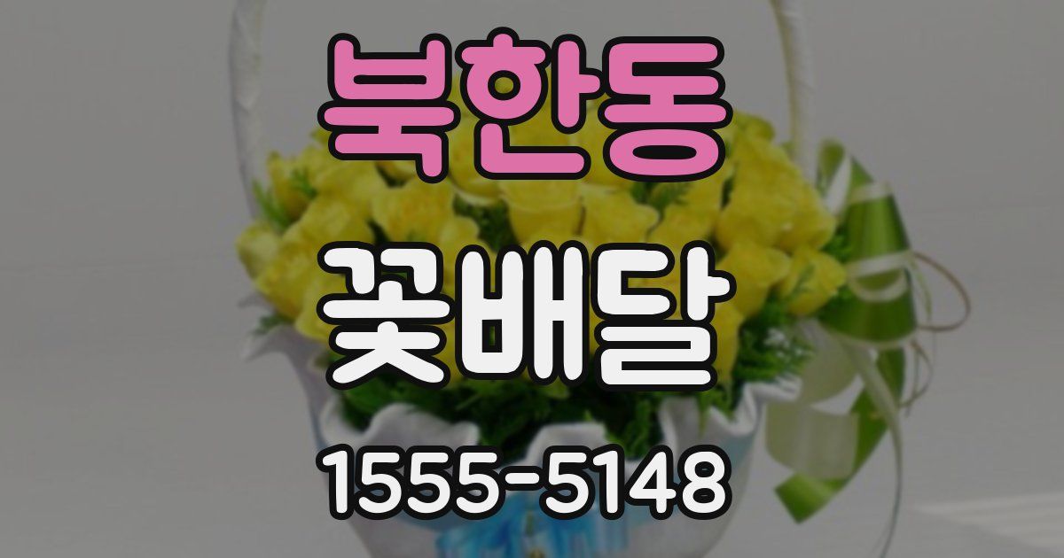 북한동 꽃배달