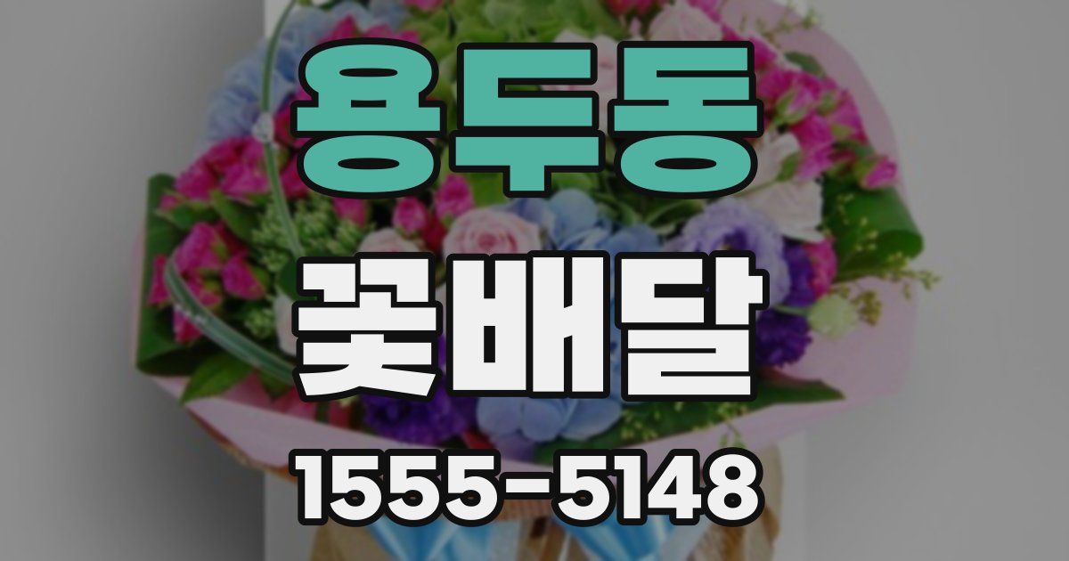용두동 꽃배달