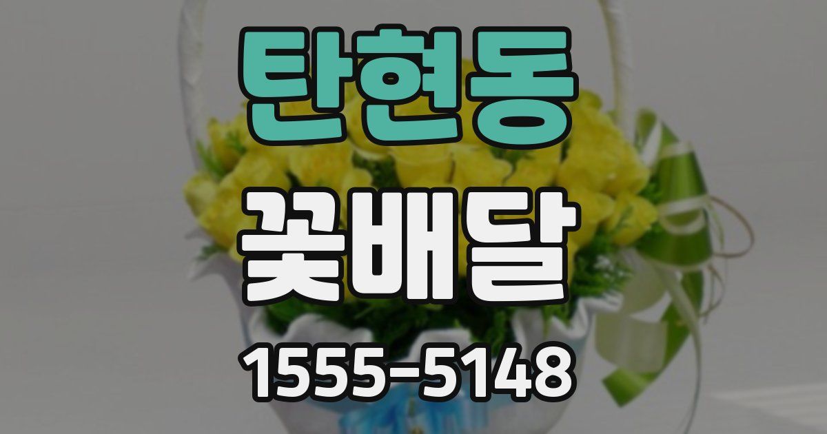 탄현동 꽃배달