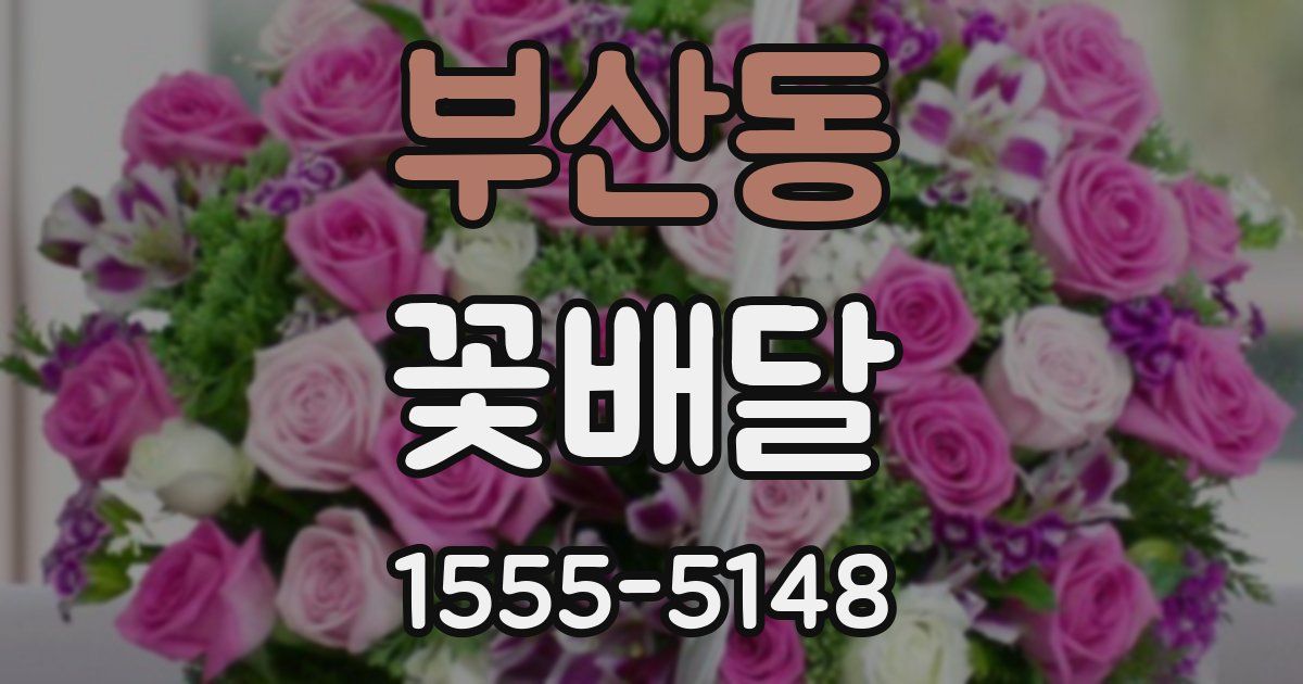 부산동 꽃배달