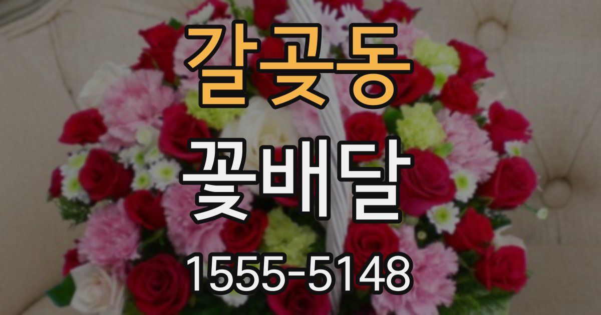 갈곶동 꽃배달