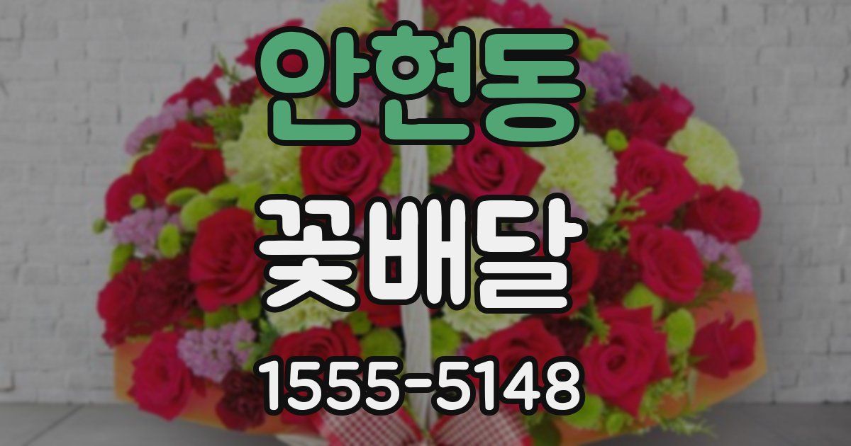 안현동 꽃배달