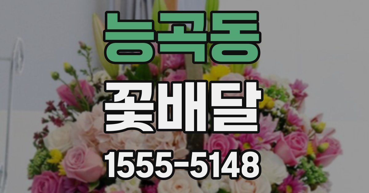 능곡동 꽃배달