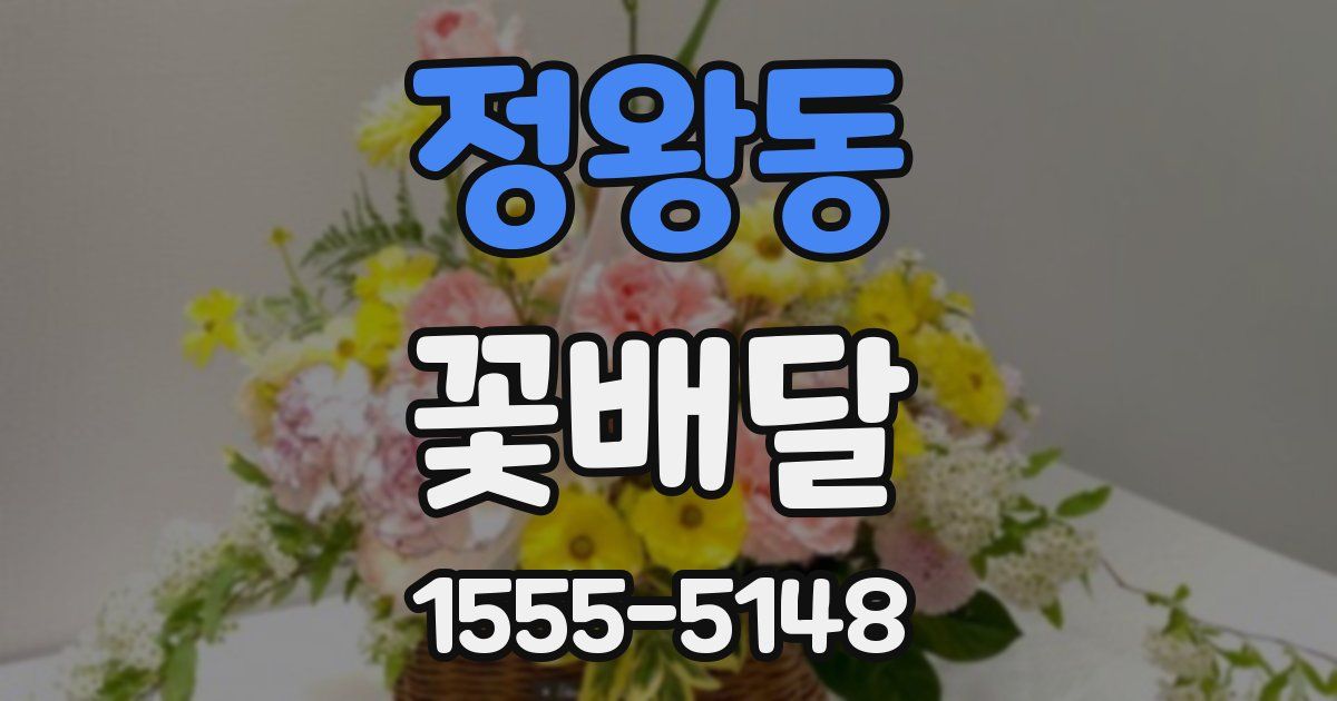 정왕동 꽃배달