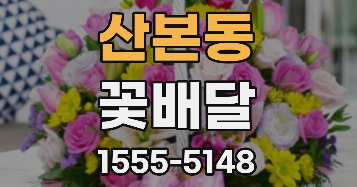 산본동 꽃배달