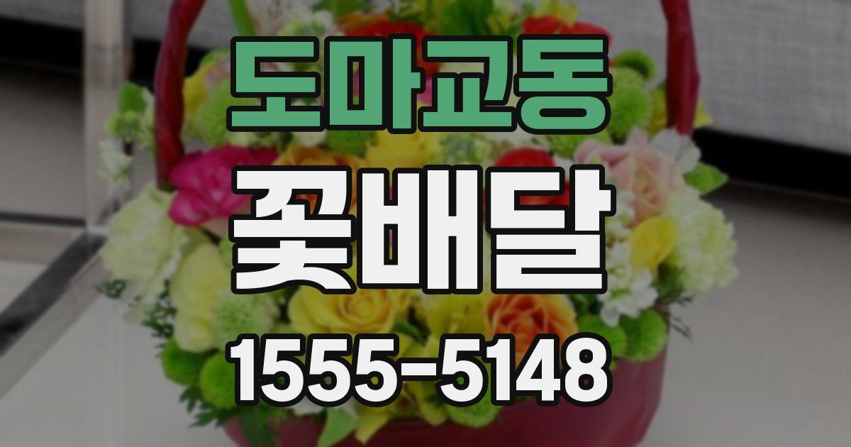 도마교동 꽃배달