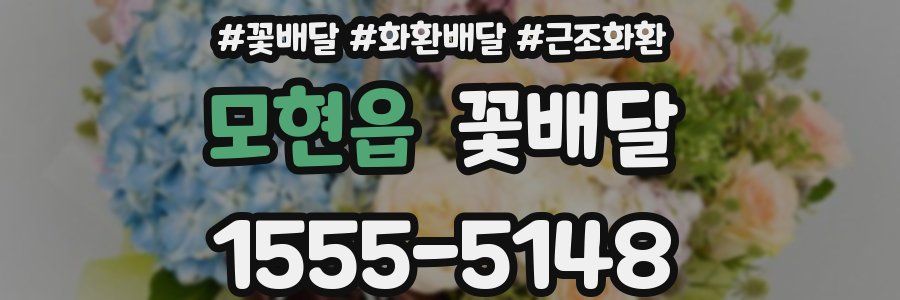 모현읍 꽃배달