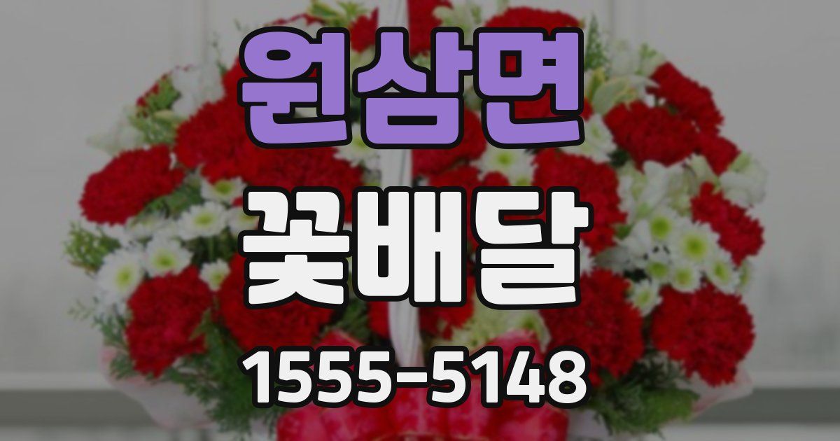 원삼면 꽃배달