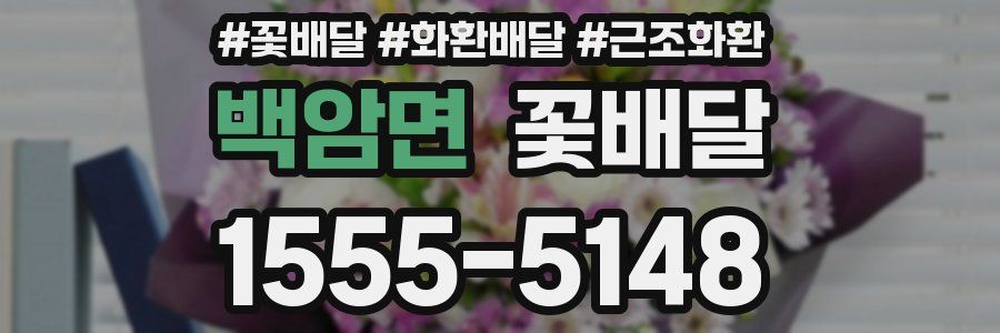 백암면 꽃배달